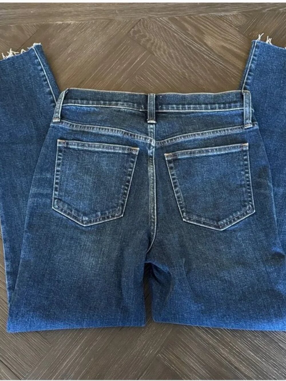 J.Crew Toothpick Skinny Jeans Womens 27 High Rise Button Fly Dark Wash Stretch - Picture 6 of 6